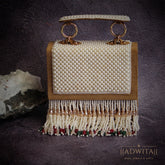 The Layla Bag in Hints of Red and Green